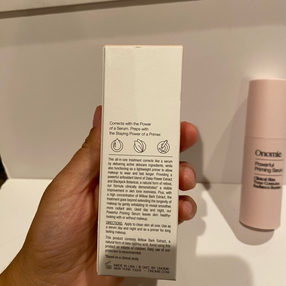 Onomie Powerful Priming Serum Clinical Skin Tone Corrector Radiance Booster 1oz - Picture 7 of 8